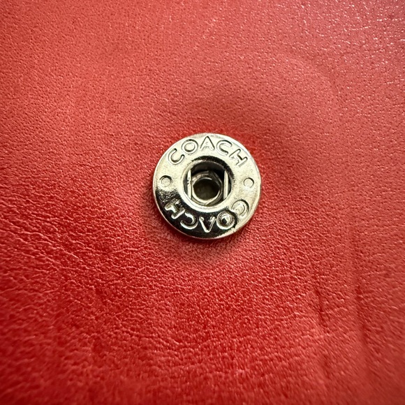 Coach Burnt Orange 🍊 Leather Buckle Wallet with Dust bag - Picture 6 of 9